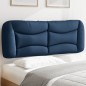vidaXL Cabecero de cama acolchado tela azul 140 cm vidaXL Cabecero de cama acolchado tela azul 140 cm