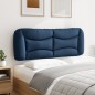 vidaXL Cabecero de cama acolchado tela azul 140 cm vidaXL Cabecero de cama acolchado tela azul 140 cm