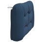 vidaXL Cabecero de cama acolchado tela azul 140 cm vidaXL Cabecero de cama acolchado tela azul 140 cm