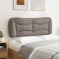vidaXL Cabecero de cama acolchado tela gris taupé 140 cm vidaXL Cabecero de cama acolchado tela gris taupé 140 cm