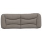 vidaXL Cabecero de cama acolchado tela gris taupé 140 cm vidaXL Cabecero de cama acolchado tela gris taupé 140 cm
