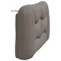 vidaXL Cabecero de cama acolchado tela gris taupé 140 cm vidaXL Cabecero de cama acolchado tela gris taupé 140 cm
