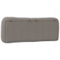 vidaXL Cabecero de cama acolchado tela gris taupé 140 cm vidaXL Cabecero de cama acolchado tela gris taupé 140 cm