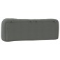 vidaXL Cabecero de cama acolchado tela gris oscuro 160 cm