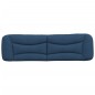 vidaXL Cabecero de cama acolchado tela azul 180 cm