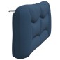 vidaXL Cabecero de cama acolchado tela azul 180 cm