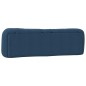 vidaXL Cabecero de cama acolchado tela azul 180 cm