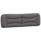 vidaXL Cabecero de cama acolchado cuero sintético gris 180 cm vidaXL Cabecero de cama acolchado cuero sintético gris 180 cm