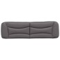 vidaXL Cabecero de cama acolchado cuero sintético gris 180 cm vidaXL Cabecero de cama acolchado cuero sintético gris 180 cm