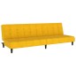 vidaXL Sofá cama de 2 plazas terciopelo amarillo vidaXL Sofá cama de 2 plazas terciopelo amarillo