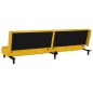 vidaXL Sofá cama de 2 plazas terciopelo amarillo vidaXL Sofá cama de 2 plazas terciopelo amarillo