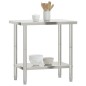 vidaXL Mesa de trabajo de cocina acero inoxidable 82,5x55x85 cm vidaXL Mesa de trabajo de cocina acero inoxidable 82,5x55x85 cm