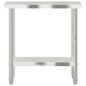 vidaXL Mesa de trabajo de cocina acero inoxidable 82,5x55x85 cm vidaXL Mesa de trabajo de cocina acero inoxidable 82,5x55x85 cm