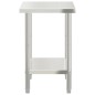 vidaXL Mesa de trabajo de cocina acero inoxidable 82,5x55x85 cm vidaXL Mesa de trabajo de cocina acero inoxidable 82,5x55x85 cm