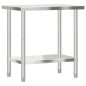 vidaXL Mesa de trabajo de cocina acero inoxidable 82,5x55x85 cm vidaXL Mesa de trabajo de cocina acero inoxidable 82,5x55x85 cm