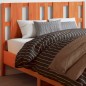 vidaXL Cabecero de cama madera maciza de pino marrón cera 135 cm vidaXL Cabecero de cama madera maciza de pino marrón cera 135 cm