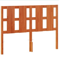 vidaXL Cabecero de cama madera maciza de pino marrón cera 135 cm
