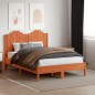 vidaXL Cabecero de cama madera maciza de pino marrón cera 135 cm vidaXL Cabecero de cama madera maciza de pino marrón cera 135 cm