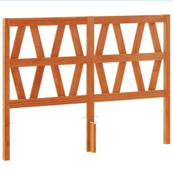 vidaXL Cabecero de cama madera maciza de pino marrón cera 160 cm