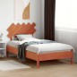 vidaXL Cabecero de cama madera maciza de pino marrón cera 90 cm vidaXL Cabecero de cama madera maciza de pino marrón cera 90 cm