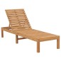 vidaXL Tumbonas 2 unidades madera maciza de teca