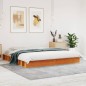 vidaXL Estructura de cama madera maciza pino marrón cera 180x200 cm vidaXL Estructura de cama madera maciza pino marrón cera 180x200 cm