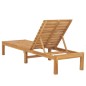 vidaXL Tumbonas 2 unidades madera maciza de teca