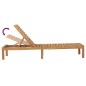vidaXL Tumbonas 2 unidades madera maciza de teca