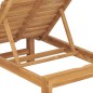vidaXL Tumbonas 2 unidades madera maciza de teca