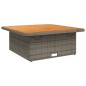 vidaXL Mesa de jardín ratán PE y madera acacia gris 110x110x71 cm vidaXL Mesa de jardín ratán PE y madera acacia gris 110x110x71 cm