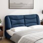 vidaXL Cabecero de cama acolchado tela azul 160 cm vidaXL Cabecero de cama acolchado tela azul 160 cm