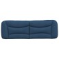 vidaXL Cabecero de cama acolchado tela azul 160 cm vidaXL Cabecero de cama acolchado tela azul 160 cm