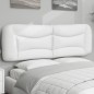 vidaXL Cabecero de cama acolchado cuero sintético blanco 160 cm vidaXL Cabecero de cama acolchado cuero sintético blanco 160 cm
