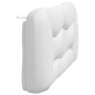 vidaXL Cabecero de cama acolchado cuero sintético blanco 160 cm vidaXL Cabecero de cama acolchado cuero sintético blanco 160 cm