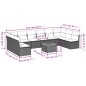 vidaXL Set de sofás de jardín 11 pzas y cojines ratán sintético negro vidaXL Set de sofás de jardín 11 pzas y cojines ratán sintético negro