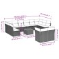 vidaXL Set sofás de jardín con cojines 13 pzas ratán sintético beige vidaXL Set sofás de jardín con cojines 13 pzas ratán sintético beige