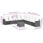 vidaXL Set de sofás de jardín 10 pzas con cojines ratán sintético gris vidaXL Set de sofás de jardín 10 pzas con cojines ratán sintético gris
