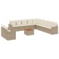 vidaXL Set de sofás de jardín 12 pzas y cojines ratán sintético marrón vidaXL Set de sofás de jardín 12 pzas y cojines ratán sintético marrón
