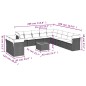 vidaXL Set de sofás de jardín 12 pzas y cojines ratán sintético marrón vidaXL Set de sofás de jardín 12 pzas y cojines ratán sintético marrón