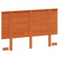 vidaXL Cabecero de cama madera maciza de pino marrón cera 135 cm vidaXL Cabecero de cama madera maciza de pino marrón cera 135 cm