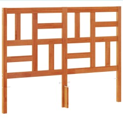 vidaXL Cabecero de cama madera maciza de pino marrón cera 150 cm