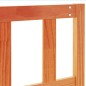 vidaXL Cabecero de cama madera maciza de pino marrón cera 150 cm vidaXL Cabecero de cama madera maciza de pino marrón cera 150 cm