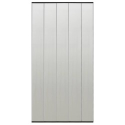 vidaXL Mosquitera de puerta cortina malla poliéster negro 100x220 cm