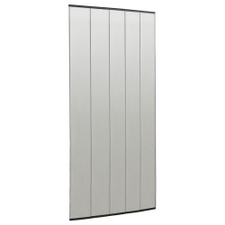 vidaXL Mosquitera de puerta cortina malla poliéster negro 100x220 cm