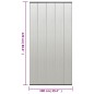 vidaXL Mosquitera de puerta cortina malla poliéster negro 100x220 cm vidaXL Mosquitera de puerta cortina malla poliéster negro 100x220 cm