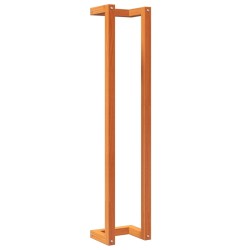 vidaXL Toallero de madera de pino maciza marrón encerado 23x18x110 cm