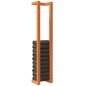 vidaXL Toallero de madera de pino maciza marrón encerado 23x18x110 cm vidaXL Toallero de madera de pino maciza marrón encerado 23x18x110 cm