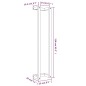 vidaXL Toallero de madera de pino maciza marrón encerado 23x18x110 cm vidaXL Toallero de madera de pino maciza marrón encerado 23x18x110 cm