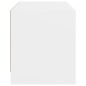 vidaXL Mueble de TV con puertas de vidrio blanco 68x37x42 cm vidaXL Mueble de TV con puertas de vidrio blanco 68x37x42 cm