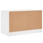 vidaXL Mueble de TV con puertas de vidrio blanco 68x37x42 cm vidaXL Mueble de TV con puertas de vidrio blanco 68x37x42 cm